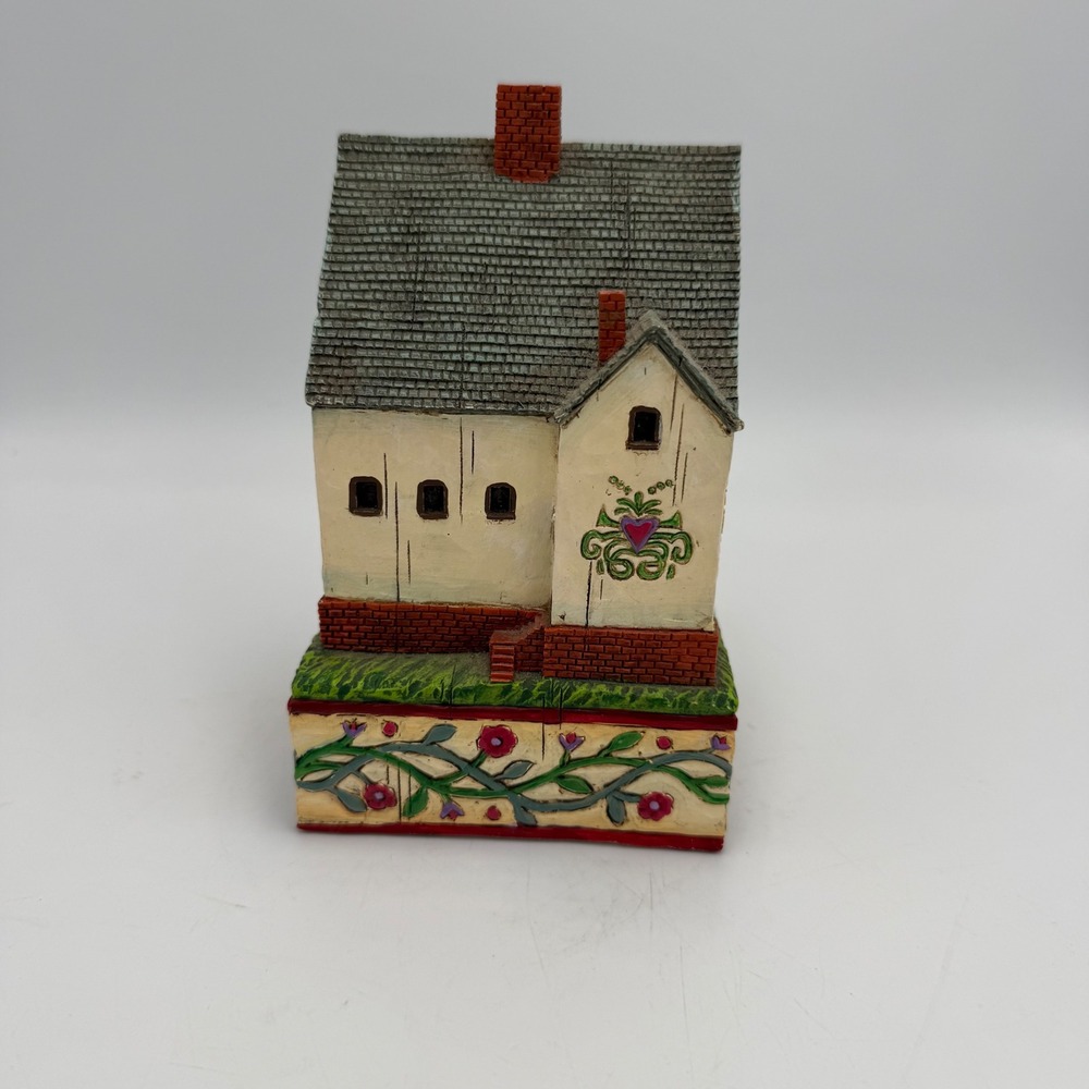 Jim Shore Heartwood Creek Salt Box Amish Square Figurine 0000304 2004 Folk Art